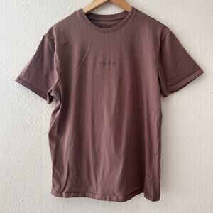 Vox Populi Good Vibes Brown Logo Textured Lettering Men's T-Shirt Size M